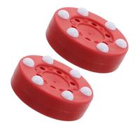 Sosoport 2 Pièces Pucks de Hockey Roller pour Entraînement de Hockey de Rue Accessoires Résistants pour Intérieur et Extérieur pour Pratique et Matchs de Rink Équipement Portable pour Clubs