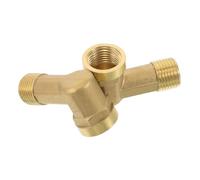 Sosoport 2 pièces Raccord Coudé Laiton Prolongé Double Filetage Mâle-Femelle Raccord Robuste pour Tuyaux de Jardin Accessoires Tuyauterie Résistants et Durables Lot