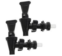 Sosoport 2 Pièces Robinet de Carafe à Eau Noir en Plastique, Facile à Utiliser Prévention des Fuites et Étanchéité, pour Distributeur de Boisson Froide