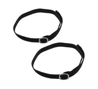 Sosoport 2 Pièces Sangles de Réglables Sangles Éperons Polyester Noires Accessoires Équestres Western pour Homme et Femme Protection Douce pour Peau Du Cheval Équipement Polyvalent pour