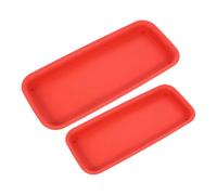 Sosoport 2 Pièces Soucoupe Rectangulaire pour Pots de Fleurs Bac de Récupération Eau pour Intérieur et Extérieur pour Cuisine Salle de Bain et Patio