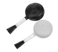 Sosoport 2 pièces Souffleur et Brosse de Nettoyage pour Appareil Photo et Ordinateur Soufflette à Air Souple sans Fuite Accessoire pour Dépoussiérer Lentilles et Zones Difficiles Accès