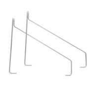 Sosoport 2 pièces Supports Étagère Murale Acier Inoxydable Équerres Fixation Droit Plat pour Rangement Pratique et Décoratif