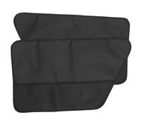 Sosoport 2 Pièces Tapis de Voiture barrière pour Chien intérieure Dehors Animal de Compagnie démêlant pour Chiens Doublure Couverture de Porte de Voiture protège-Porte en Tissu Oxford Black