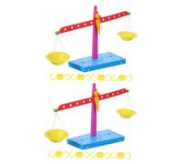 Sosoport 2 Pièces Tirer Parti des Jouets D'équilibre Jouets Mathématiques Artisanal pour Enfants Balance pour Enfants Jouets De De L'équilibre Plastique