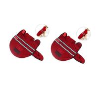 Sosoport 2 Pièces Veste de Chien Costume de Chien vêtements pour Chiens Moyens et Grands vêtements de Chien Mignon Labrador Hiver chienrnet Manteau Chaud pour Chiot Manteau pour Chien Rouge
