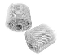Sosoport 2 Rouleaux Protège-gouttières en Aluminium 12,7 Cm X 6,1 M - Filet de Protection de Gouttière Anti-feuilles et Débris - Grillage Résistant aux Intempéries pour Toiture,