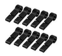 Sosoport 20 Crochets Antidérapants Légers pour Casque de Chantier, Clips de Fixation pour Lampe Frontale, Compatibles Casques de Sécurité, Lot de 20 Pièces pour Travail en Extérieur