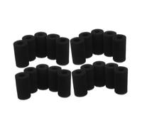 Sosoport 20 Pièces Éponge Préfiltre pour Aquarium Mousse Noire Robuste pour Protection et Filtration de Pompe Eau Prévient Obstructions et Entretien