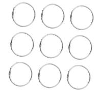 Sosoport 20 pièces Lot de Anneaux Ronds pour Rideaux Fenêtres Anneaux Circulaires Robustes pour Tringles Crochet Dattache Rideau Décor Élégant pour Salle de Bain et Maison