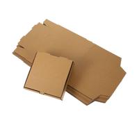 Sosoport 20 pièces Lot de Boîtes Carrées Kraft Ondulé pour Pizza Boîtes à Emporter Robustes et Pré-pliées Adaptées Aux Services de Restauration Conservation des Aliments