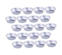 Sosoport 20 pièces Lot de Pâtisseries Aluminium Rondes pour Cuisson Air Fryer Four et Barbecue Paniers Jetables Résistants à Haute Température Bols pour Rôtissage et Stockage