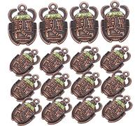 Sosoport 20 Pièces Pendentifs Égyptiens Vintage Charms Coléoptères Anciens pour Fabrication de Bijoux Accessoires Diy pour Colliers et Bracelets