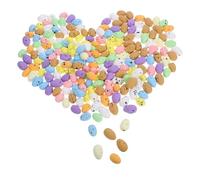 Sosoport 200 pièces Œufs de Pâques Mousse Colorée pour Décoration DIY et Sûrs Parfaits pour et Activités