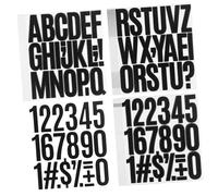 Sosoport 24 feuilles Stickers Alphabet et Chiffres Vinyle Autocollants Adhésifs pour Boîte Aux Lettres et Décorations Lot Lettres et Chiffres et Polyvalents