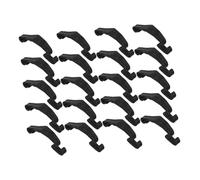 Sosoport 24 Pièces Clips de Fixation pour Cage Noire Attaches pour Cage Petit Animal Boucles de Porte pour Lapin Hamster et Chiot Accessoires Durables pour Enclos et Voyage