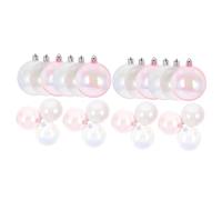 Sosoport 24 pièces Lot de Décoratives Plastique Transparentes et Colorées Suspendues Légères et Sûres pour Décoration de Fête Anniversaire Noël et Maison