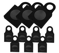 Sosoport 25 pièces Lot de Boîtes à Vin Pliables avec Fenêtre Boîte à Biscuits et Snacks Portable Coffret Cadeau Pratique Papier Noir pour Rangement et Transport à et Extérieur