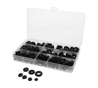 Sosoport 260 Pièces Assortiment de Joint Torique Étanche Caoutchouc Double Face pour Câbles Protection Kit Passe-fil pour Câblage Électrique Automobile et Industriel Boîte Organisée