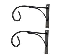 Sosoport 2ensembles Support Mural Fer Robuste pour Panier Suspendu avec Vis pour Plantes Suspendues Carillons Éoliens Lanternes Et Mangeoires