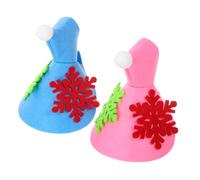 Sosoport 2pièces Costume de Perroquet Feutre Cape Chaude pour Oiseaux avec Broderies de Flocons pour Fêtes de Noël et Occasions Spéciales