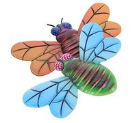 Sosoport 2pièces Décoration Murale Fer Abeille Art Muraux Colorés Pour Intérieur Et Extérieur Accessoires De Jardin Clôture