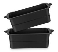 Sosoport 2pièces Lot de Doublures Silicone pour Bac à Graisse Revêtements Réutilisables pour Bac Récupérateur De Graisse