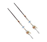 Sosoport 2pièces Pendentif Roue De Prière Tibétaine Vajra Pour Voiture Ornement Suspendu Unisexe à Motif Éléphant Charme Feng Shui De Protection Pour Rétroviseur Décoration Ethnique