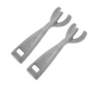 Sosoport 2pièces Pince Gril Anti-brûlure Avec Fourchette Assiette Steak Clip Multifonction Pour Barbecue Cuisine Ustensile Tenue Plaque Chaude