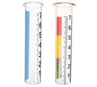 Sosoport 2pièces Pluviomètre Verre Précis pour Jardin Et Mesure Extérieure Lot de Tubes De Rechange pour Surveillance Météorologique