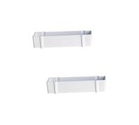 Sosoport 2pièces Pot De Fleurs Rectangulaire Nordic Style pour Plantes Succulentes Pot Décoratif Créatif pour Bureau Et Maison Blanc