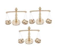 Sosoport 3 Ensembles Jeu Éducatif de Mesure Bois de Scientifiques pour Apprentissage de Équilibre Mathématique
