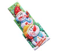 Sosoport 3 Pièces Boîte Présent de Noël en Papier Motifs Dessin Animé, Décoration Polyvalente Résistante aux Cassures, Design Festif pour Célébrations Saisonnières