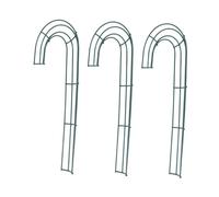 Sosoport 3 Pièces Cadres Métalliques pour Couronnes J-Forme Vert Foncé avec Fil pour DIY Décorations de Noël et Halloween