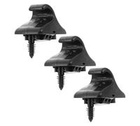 Sosoport 3 Pièces Clips de Fixation Pare-soleil Voiture Noirs, Supports Résistants la Chaleur Compatibles avec Véhicules, Remplacement Rapide pour Accessoires Intérieur Déco et Pare-soleils