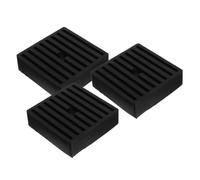 Sosoport 3 Pièces Coussinet en Caoutchouc Amortisseur pour Compresseur, | Isolation Vibratoire, du Bruit, Format 3,9x3,9x1,2 Po, Ateliers et Stations