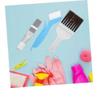 Sosoport 3 pièces Kit de Brosses pour Nettoyage Ailettes Climatiseur Inox Peigne Condensateur Robuste pour Entretien Radiateur Portable et Léger pour Maison et Voyage