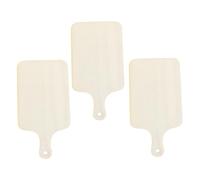 Sosoport 3 pièces Lot de Mini Planches à Découper Multifonctions Naturel Plateaux de Service Pratiques pour Cuisine Pizzas et Découpe Non Traité avec Poignée