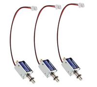Sosoport 3 Pièces Mini Électroaimant Push Pull Solénoïde Électromagnétique pour Machines Automatiques Jouets Appareils Électroménagers