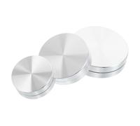 Sosoport 3 Pièces Plateau Rotatif Alliage Daluminium pour Gâteau avec Palier Double Couches Base de Table Tournante Robuste et Lisse pour Décoration de Gâteaux