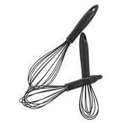 Sosoport 3 Pièces Set de Fouets Silicone pour Œufs Ballon Plat Antirayures Ergonomique et Polyvalent pour Cuisson et Pâtisserie Protection Antiadhésive pour Différents Types de Poêles