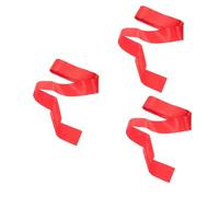 Sosoport 3 Rouleaux Ligne d'arrivée de course bracelet d'arrivée de course ceinture de finition en cours d'exécution corde de finition de piste ceinture de course polyester rouge