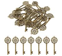 Sosoport 30 Breloques Vintage en Alliage Couleur Bronze Antique Pendentifs Clés pour Création de Bijoux Bracelets et Colliers Kit 30 Pièces pour Loisirs Créatifs et Présents de Fête