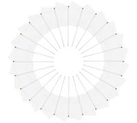 Sosoport 30 Mini Drapeaux Blancs Unis en Polyester sur Bâtonnets Lot de 30 Pièces Petits Drapeaux à Main Réutilisables pour Fêtes Loisirs Créatifs Défilés et Activités Scolaires