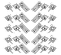Sosoport 30 Pièces Plaques de Contact à Ressort pour Boîtier de Batterie | Fer Argenté, Remplacement pour Clips et Bornes, Courant Stable, Bricolage Électronique DIY