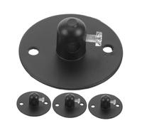 Sosoport 4 ensembles Kit de Plaques de Suspension Plafonnier Métal Noir avec Pince de Câble Résistante Accessoires de Fixation pour Lustres et Appliques Murales Montage Facile pour