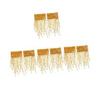 Sosoport 4 Paires Bracelet de chaîne de bras de danse poignet petit accessoires ventre pour les femmes déclaration bijoux de danse Brassard pour femme brassard de danse pour filles PVC Doré