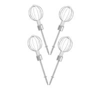 Sosoport 4 pièces Accessoires Fouets Batteur Acier Inoxydable Compatible Mixeur Électrique et Mini Perceuse Mélangeur Compact pour Cuisine et Pâtisserie Réutilisable