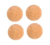Sosoport 4 pièces Bouchons Bouteille Liège Bouchon Vin Boule de Liège Décorative Jaune Réutilisables pour Bouteilles de Vin Carafe et Résistants Adaptés Plupart des