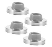 Sosoport 4 pièces Butée de Porte Murale Acier Inoxydable et Caoutchouc Protection Murale Arrêt de Porte pour Cuisine Chambre Salle de Bain Bureau et Magasin